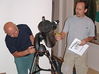 Ebi 2010 Roman Krejci 28  Včelná pod Boubínem - sestavování dalekohledu F.J.Potužníka
