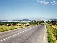 Ebi 1994 Paedr 021  21.7.1994 pohled na Vysoké Tatry ze silnice na Spišský Čtvrtek