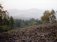 Ebi 1996 Paedr 025  3.8.1996 pohled na Jílové ze suťového pole u Kamenné