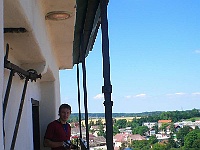 Ebi 2007 Ottakarek 25  Ebicyklisté pokořili věž kostela Nanebevzetí Panny Marie (Jindřichův Hradec)