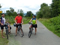 Ebi 2024 Mirek 014  Nejvyšší bod etapy (480 m n. m.) za Horní Lidčí. (Láďa, Martin, Linda) - sobota, 20. července