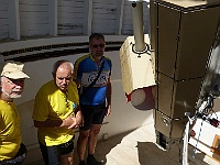 EBI 2025 Mirek 105  Evžen, Petr a Hynek u slunečního dalekohledu. - úterý, 5. srpna