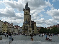 EBI 2025 Mirek 221  Staroměstské náměstí s radnicí a obnoveným Mariánským sloupem. - středa, 6. srpna