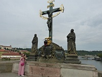 EBI 2025 Mirek 361  Sousoší sv. Kříže s Kalvárií od E. Maxe doplněná hebrejským nápisem. - sobota, 9. srpna