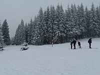 SKI 2025 Mirek 035  Na této křižovatce je málo jiných běžkařů. - pátek, 14. února