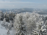 SKI 2025 Mirek 059  Pohled z rozhledny Štěpánka k západu. - neděle, 16. února