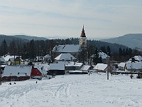 SKI 2026 Mirek 017  Kostel sv. Jana Křtitele v Horním Polubném. - pátek, 20. února