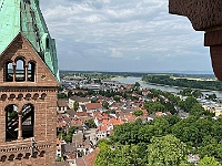 EbiCERN 2025 Mirek 212  Pohled z věže na střed města a rameno Rýna. - sobota, 17. května