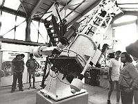 PROFIL 009  Na hvězdárně v Prostějově končila nejdelší etapa v historii Ebicyklu (183 km). Na snímku je reflektor s průměrem 630 mm, který vyrobili bratři Erhartové. Foto Josef Vondrouš.