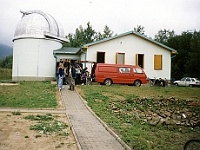PROFIL 162  Stavba hvězdárny na Kolonickém sedle byla dokončena v roce 1999. Ebicykl přes Kolonické sedlo již jednou projížděl, ale to zde byla jen zelená louka. Foto Karel Bejček.